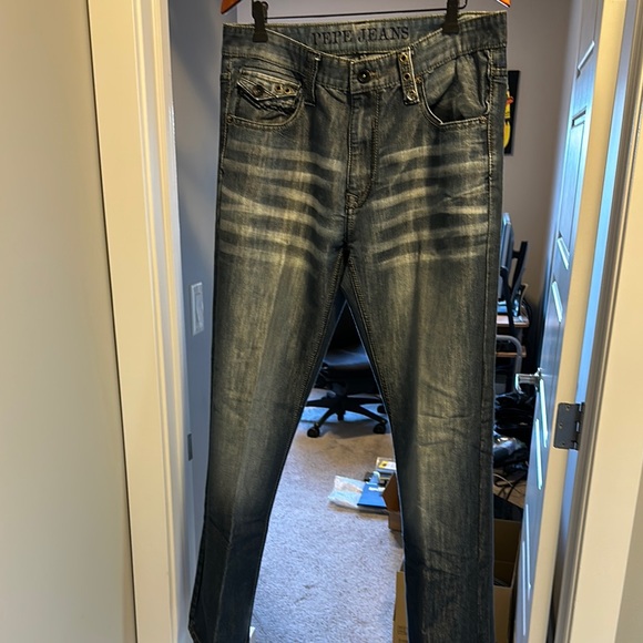 Men’s Retro Style Pepe Jeans Blue Denim - Picture 1 of 6